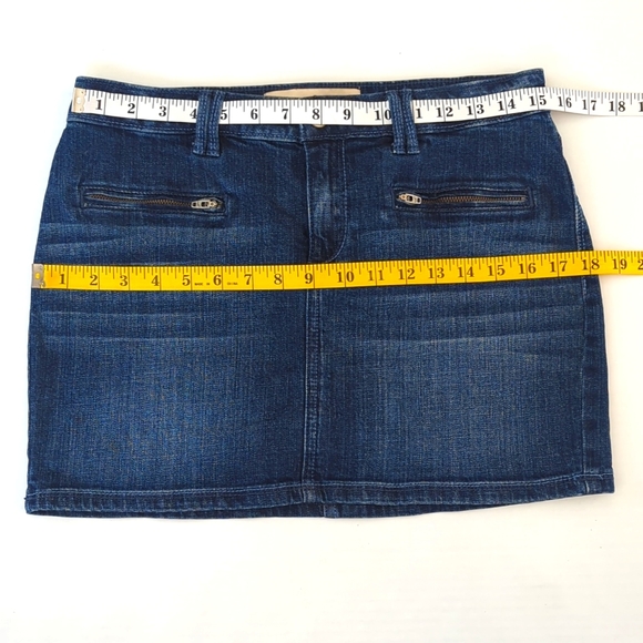 Hollister Low Rise Distressed Denim Jean Mini Skirt Junior 5/27 Blue - Picture 9 of 10
